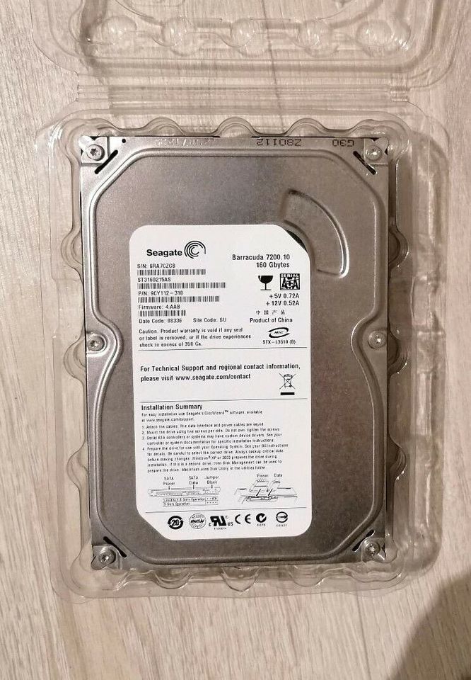 Seagate Barracuda 160Gbytes in Brieskow-Finkenheerd