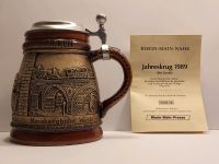 Bierkrug mit Zinndeckel Rheinland-Pfalz - Bretzenheim Vorschau