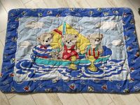 Babydecke Krabbeldecke ca. 130 x 85 cm blau Bären Teddys Entchen Sachsen - Weinböhla Vorschau