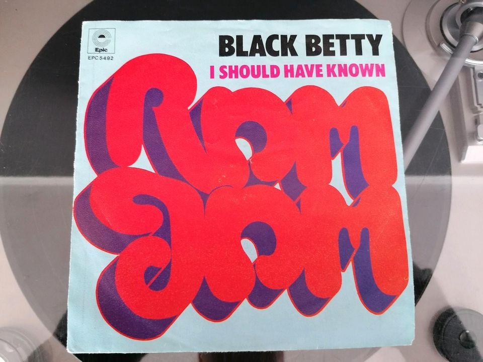 Vinyl Single Ram Jam Black Betty 1977 in Mainhausen