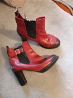 Stiefel Stiefelette Boots schwarz rot Antiklook Mexx 39 Nordrhein-Westfalen - Lüdenscheid Vorschau