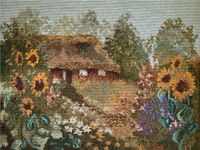 TOP Sommeridyll Helga Franz Wiehler Gobelin Petit Point 59cm x 47 Bremen - Schwachhausen Vorschau