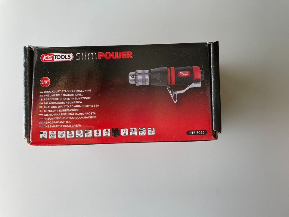 KS-TOOLS 515.5020 3/8" SLIMPOWER Mini Druckluft Stabbohrmaschine in Braunschweig