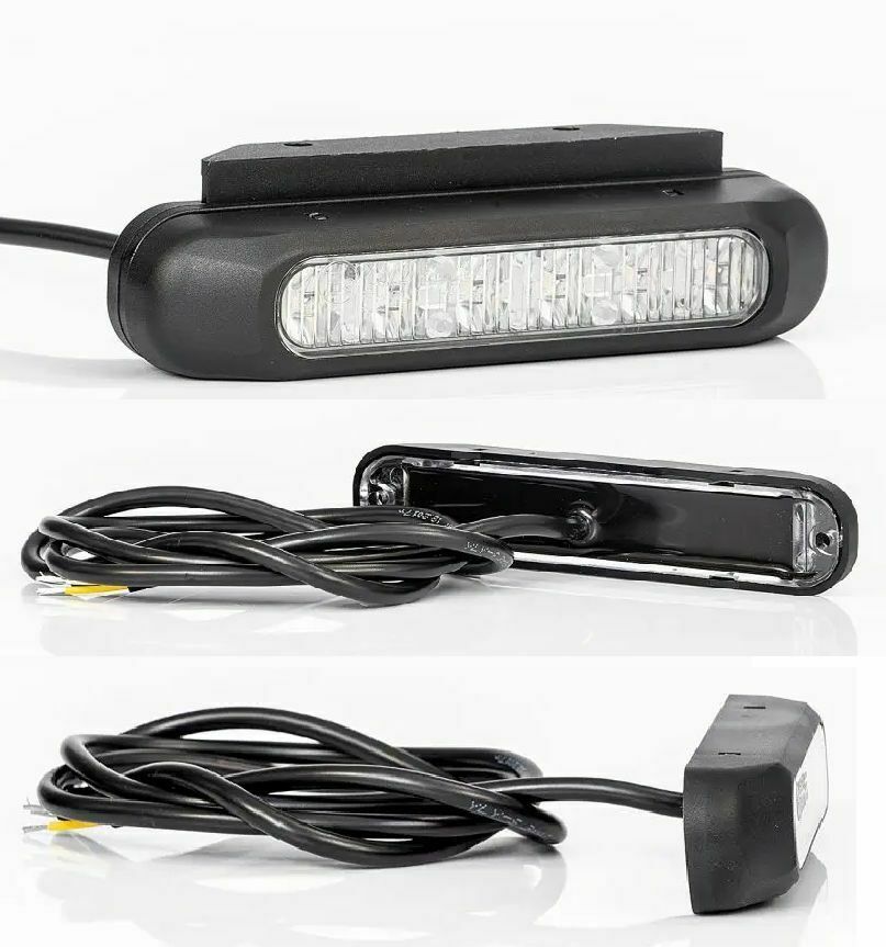 2 x LED Frontblitzer ORANGE Heckblitzer ECE R10 R65 LED Straßenräumer  Blitzlicht