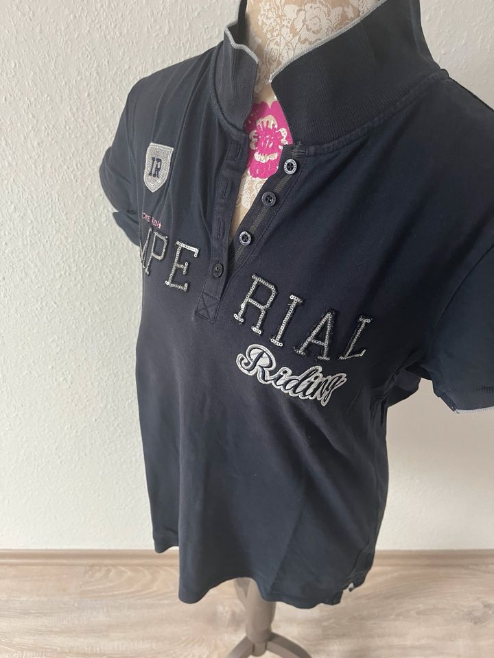 Imperial Riding Damen Polo Shirt T-Shirt Reiten blau XL in Freudenberg