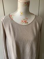 Monari Pullover, hellbeige mit Lurexfaden, Gr 42 Brandenburg - Eichwalde Vorschau