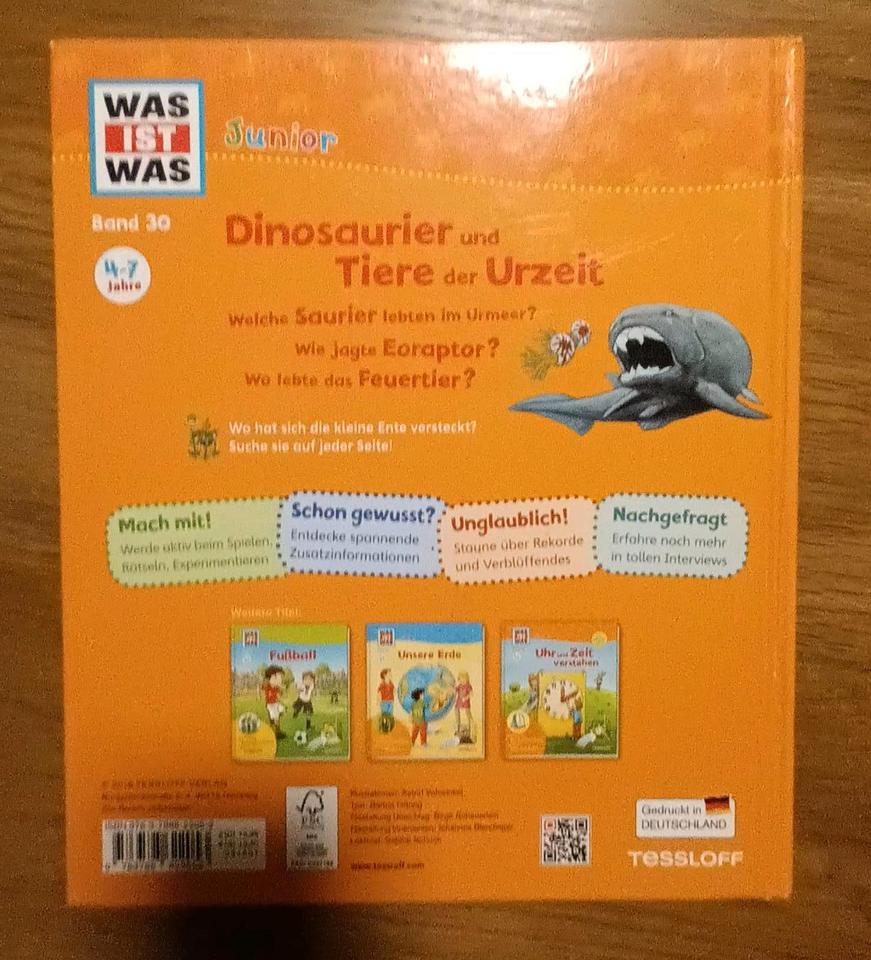 Was ist was junior Dinosaurier und Tiere der Urzeit Neuwertig in Hünxe