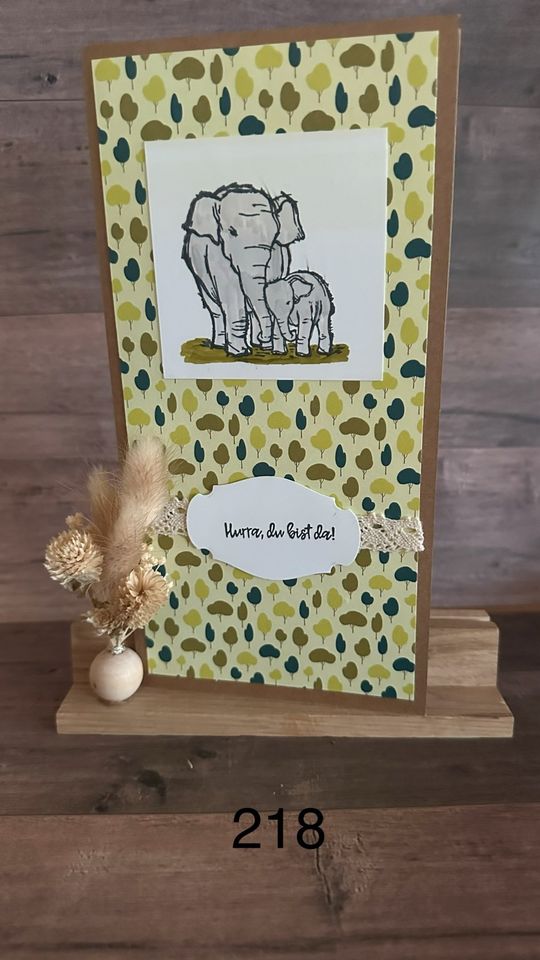 Stampin up Karte Grußkarten Baby zur Geburt Babykarten in Horgenzell