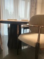 Esszimmer Stühle Samt Holz Beige Cord Nordrhein-Westfalen - Ratingen Vorschau