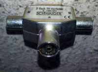 SCHWAIGER 2-fach TV Antenne Verteiler Splitter Fernseher TV TOP Schleswig-Holstein - Itzehoe Vorschau