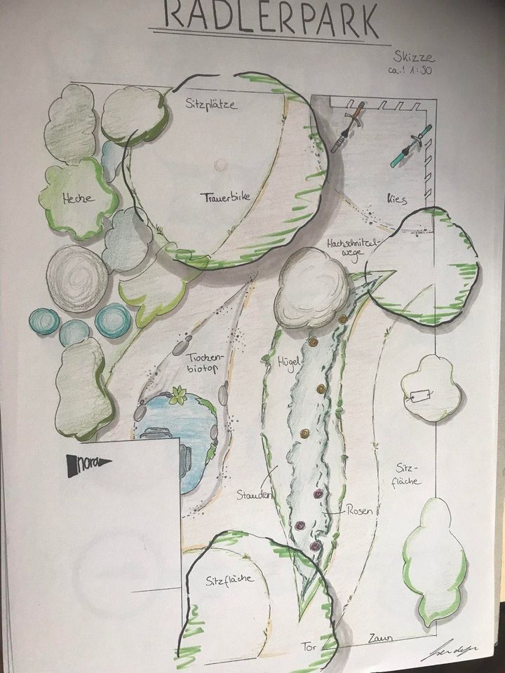 Naturgartenplan PermakulturDesign Gartengestaltung Biogarten in Zusmarshausen