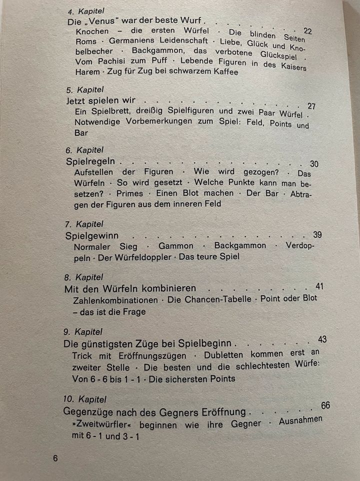 Backgammon für Anfänger und Könner - G. Funk/G. Fuchs 1975 in Flensburg