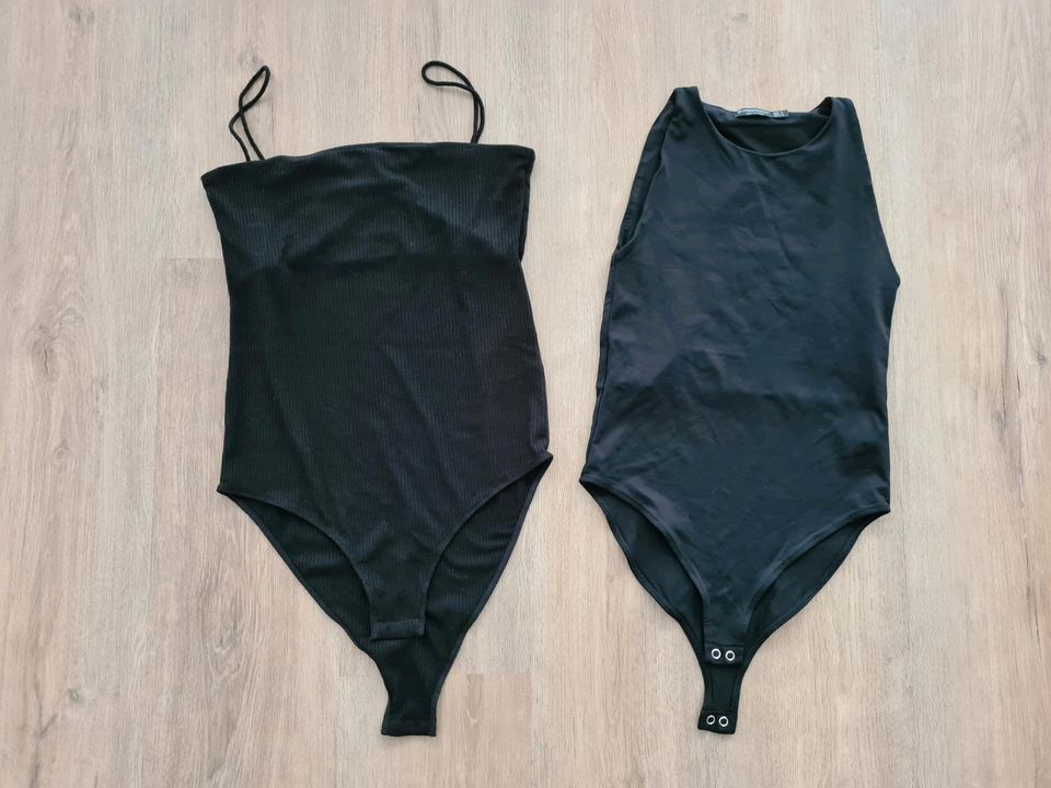 2x Damen Body S 36 schwarz H&M Spaghettiträgerbodys sexy Top in Bergisch Gladbach