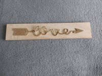 Love Schild Gold Holz Metall Nordrhein-Westfalen - Haltern am See Vorschau