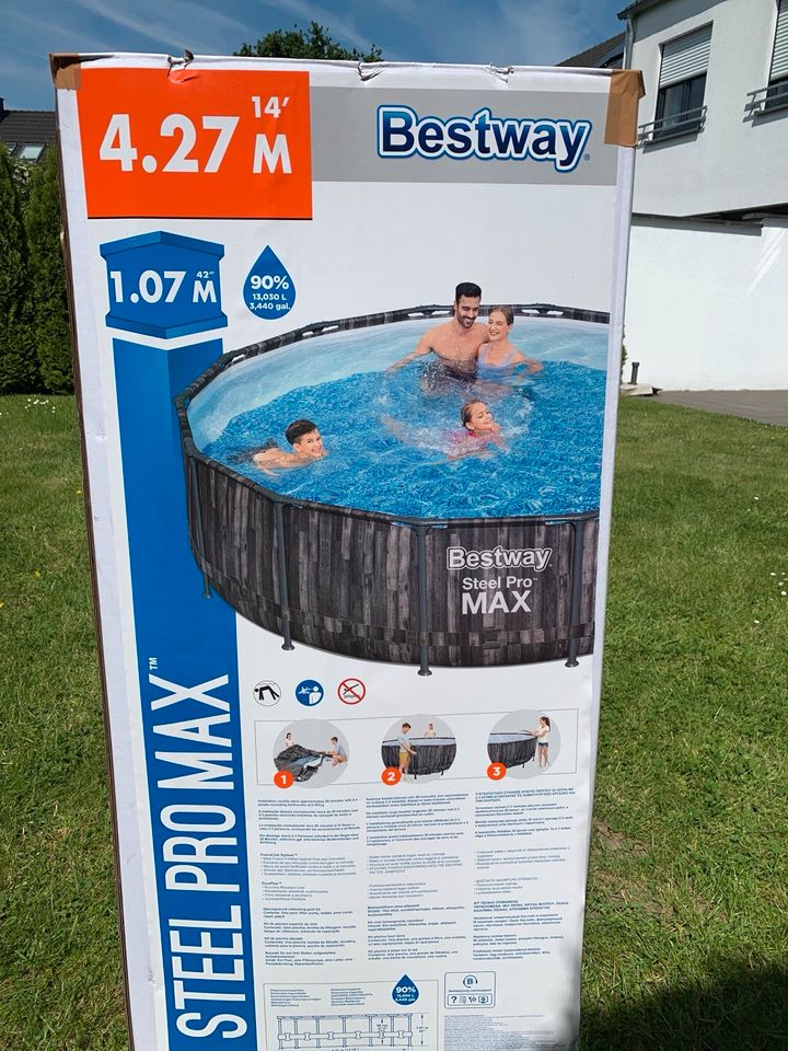 Bestway POOL 4,27 M „NEU“ inkl. Pumpe & Leiter in Moers