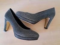 High Heels Pumps Gabor Silber/schwarz Gr.3,5 Baden-Württemberg - Aalen Vorschau