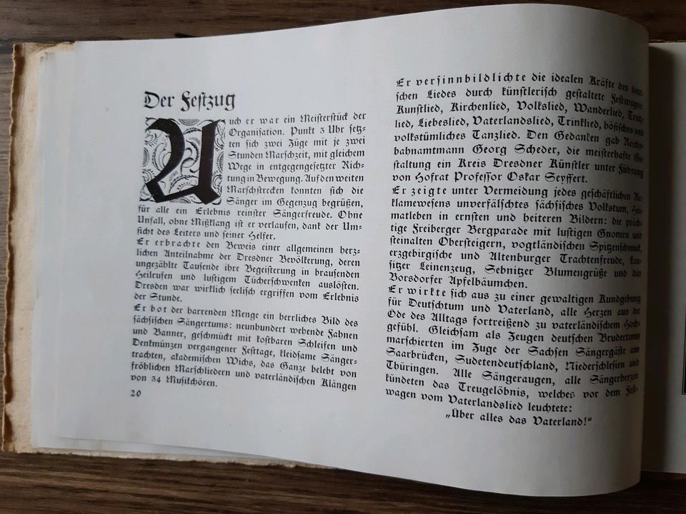 Dresden 1925 *Erinnerung-Blätter zum 1. Sächsischen Sängerbundes* in Gelenau