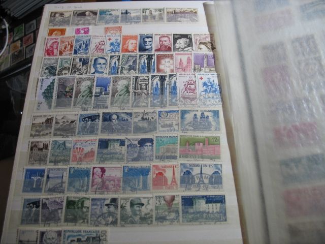 Briefmarkensammlung Frankreich gestempelt in Konstanz