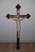 Holzkreuz Jesus Inri Handarbeit aus Holz und Gips Sachsen - Rackwitz Vorschau