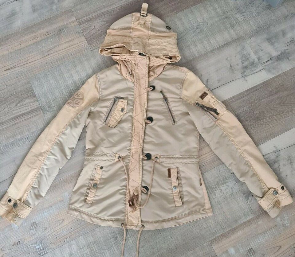 Khujo Jacke Damen M Übergangsjacke Beige in Masserberg