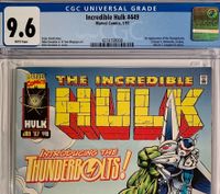 Incredible Hulk #449 CGC 9.6 US Marvel Comics, 1st Thunderbolts West - Schwanheim Vorschau