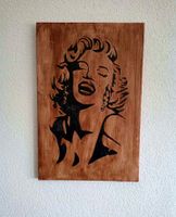 Holzbild Marilyn Monroe Dekoration Esszimmer Wohnzimmer Bilder Baden-Württemberg - Tannhausen Vorschau