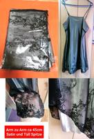 Negligee Silber Satin mit Schwarzer Tüll Spitze GrM neu  Text les Bayern - Ebern Vorschau