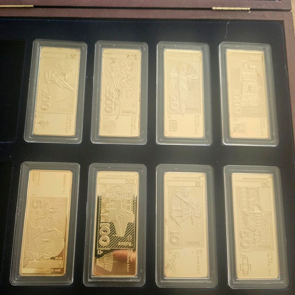 Münzen Sammelmünze Set Goldbarren in Holzkirchen