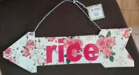 Rice Schild, Dekoration floral, Blumen, shabby Bayern - Bischbrunn Vorschau