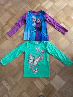 2 Mädchen Shirts langarm 122 • Eiskönigin / Schmetterling Baden-Württemberg - Lauda-Königshofen Vorschau