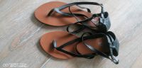 Wunderschöne Sandalen flip flops Braun schwarz gr. 41 Schuhe Bayern - Dietmannsried Vorschau
