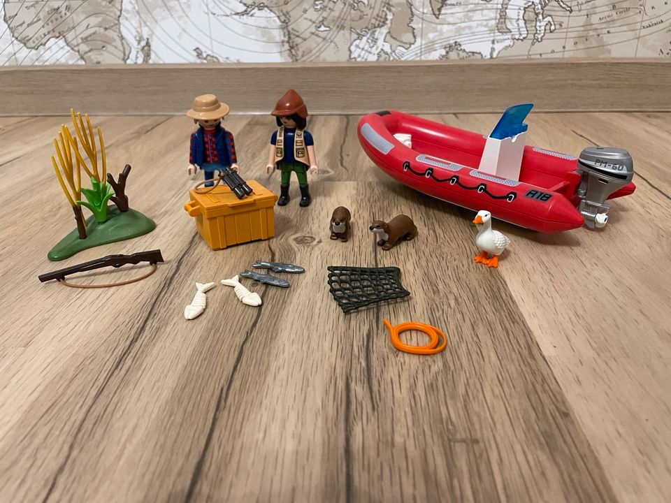 PLAYMOBIL Wild Life 5559 * Schlauchboot mit Wilderer in Klettwitz