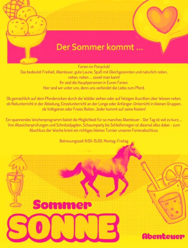 Ponyerlebniswoche Sommerferien Restplätze verfügbar in Gerstungen