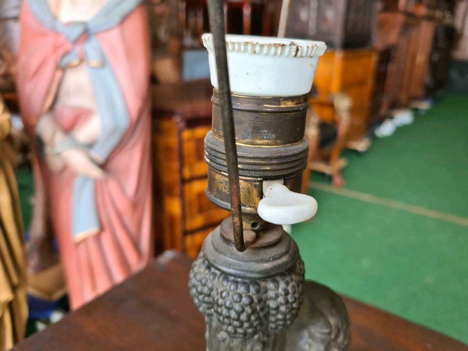 Art Deco Figurenlampe Faun Skulptur Tischlampe Lampe Satyr antik in Gommern
