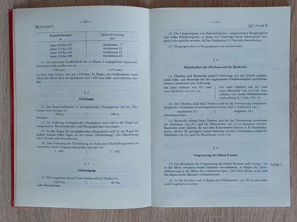 Eisenbahn-Bau- und Betriebsordnung DB DV 300, 1967 Ausgabe ´77 in Neuburg a.d. Donau