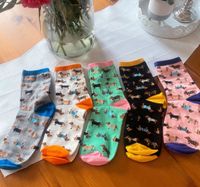 Happy bunte Dackel Socken Socks in Gr 34-39 Güstrow - Landkreis - Güstrow Vorschau
