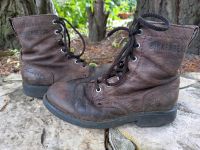 Braune Leder Schuhe Stiefel Gr 32 33 * Bikkemberg Nordrhein-Westfalen - Ibbenbüren Vorschau