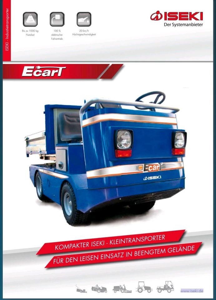 ISEKI EcarT Dreiseitenkipper, Elektroauto in Langenfeld