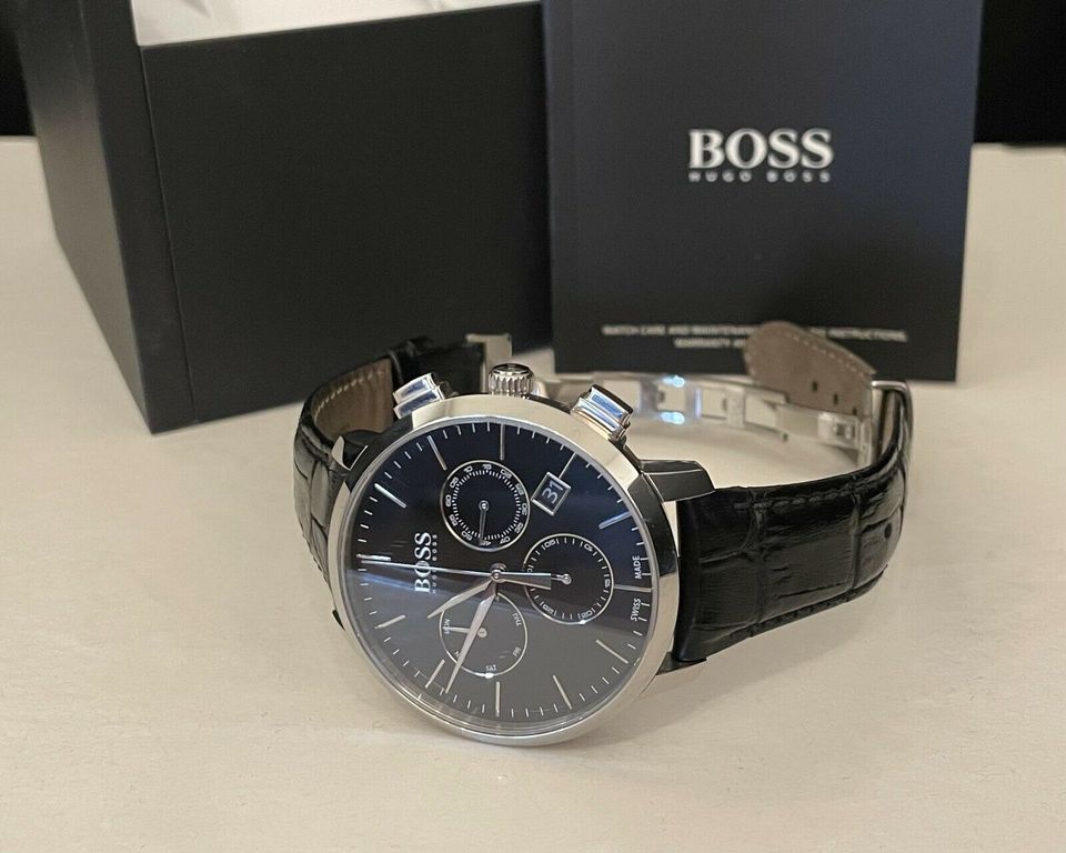 HUGO BOSS -Swiss Made- Chronograph Uhr Signature Edition NP 695€ in München  - Bogenhausen | eBay Kleinanzeigen ist jetzt Kleinanzeigen