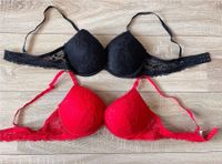 Damen Push-up BH Dessou Spitze Schwarz Rot A/B Körbchen Neu Schleswig-Holstein - Pronstorf Vorschau