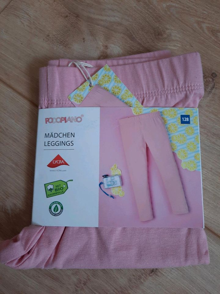 neu SET LEGGINGS/LEGGINS + JOGGINGHOSE Gr.128 Pocopiano in Helbra