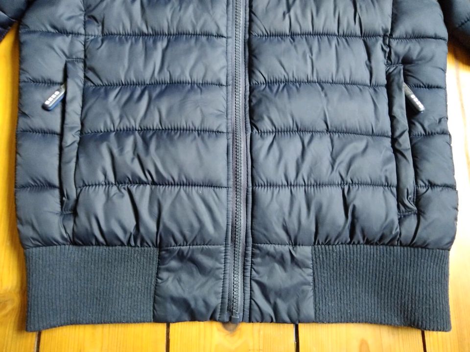 Superdry Bomberjacke M NP159€ Steppjacke dunkelblau in Wuppertal