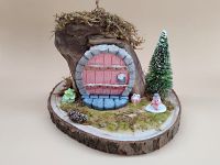 Wichtelhaus auf Treibholz, Miniatur, Feenhaus Diorama,Weihnachten Rheinland-Pfalz - Beilingen Vorschau