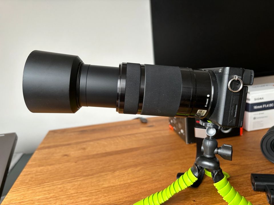 Sony A6500 Alpha APS-C Kamera Spiegellos Sigma 16mm Sel55210 4K in München