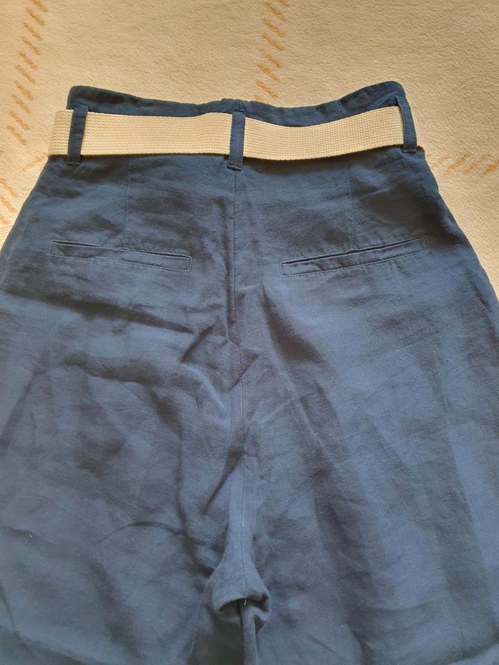 Hessnatur Leinenhose High Waist Gürtel Gr. 34 NP. 190€ top in Düsseldorf