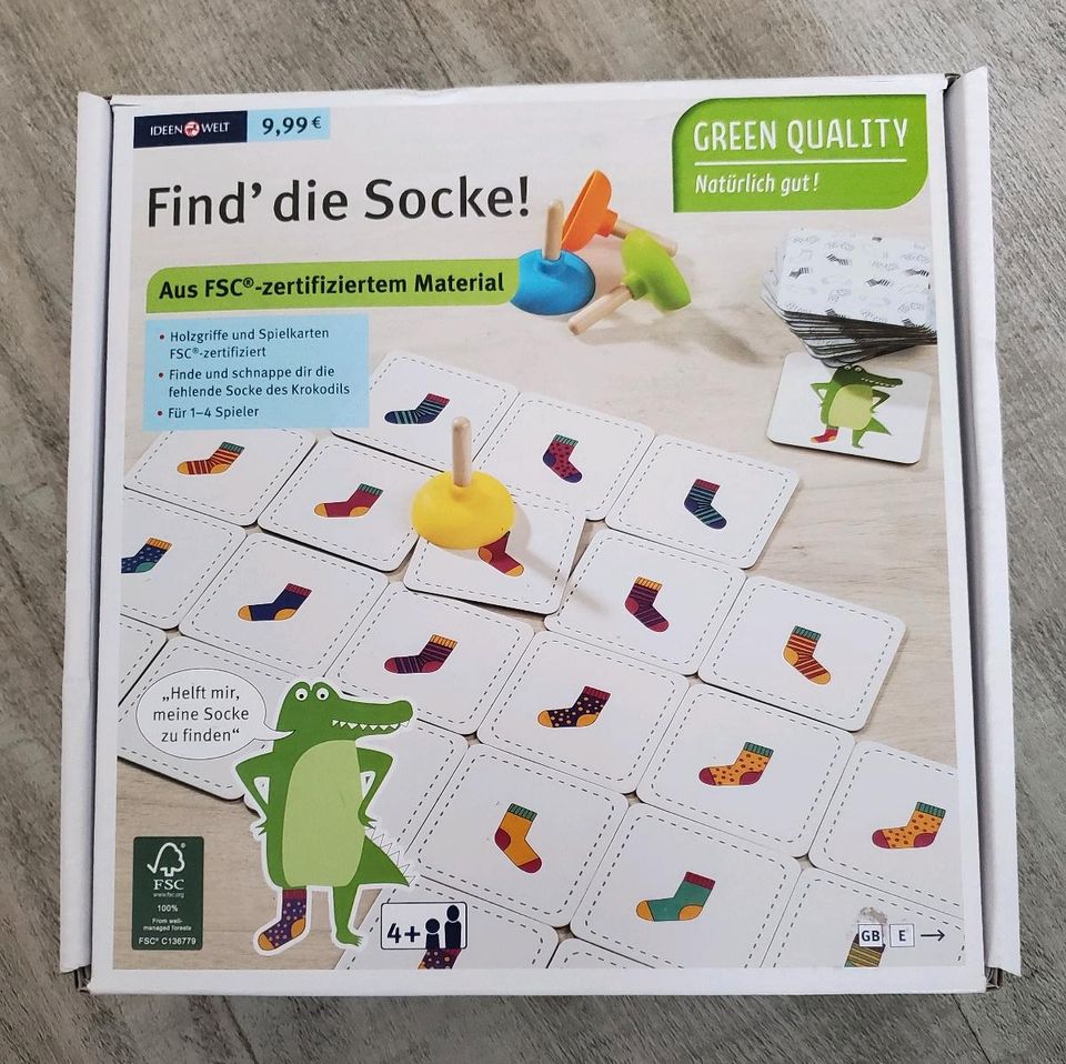 Suchspiel "Find die Socke" in Teuchern