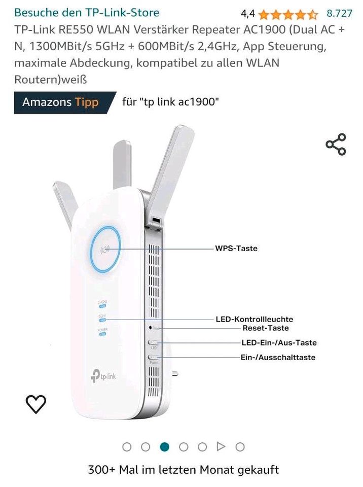 TP-Link  Wifi Verstärker Repeater 2.4 und 5 GHz in Bayreuth