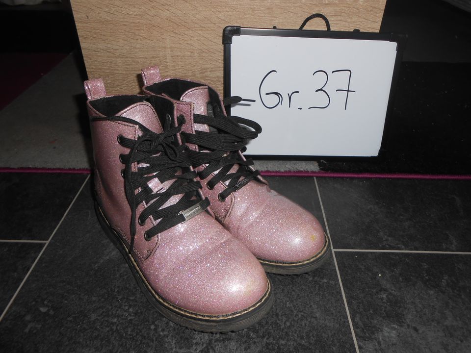 Stiefel Dockers Gr.37 Rosa Glitter in Püttlingen