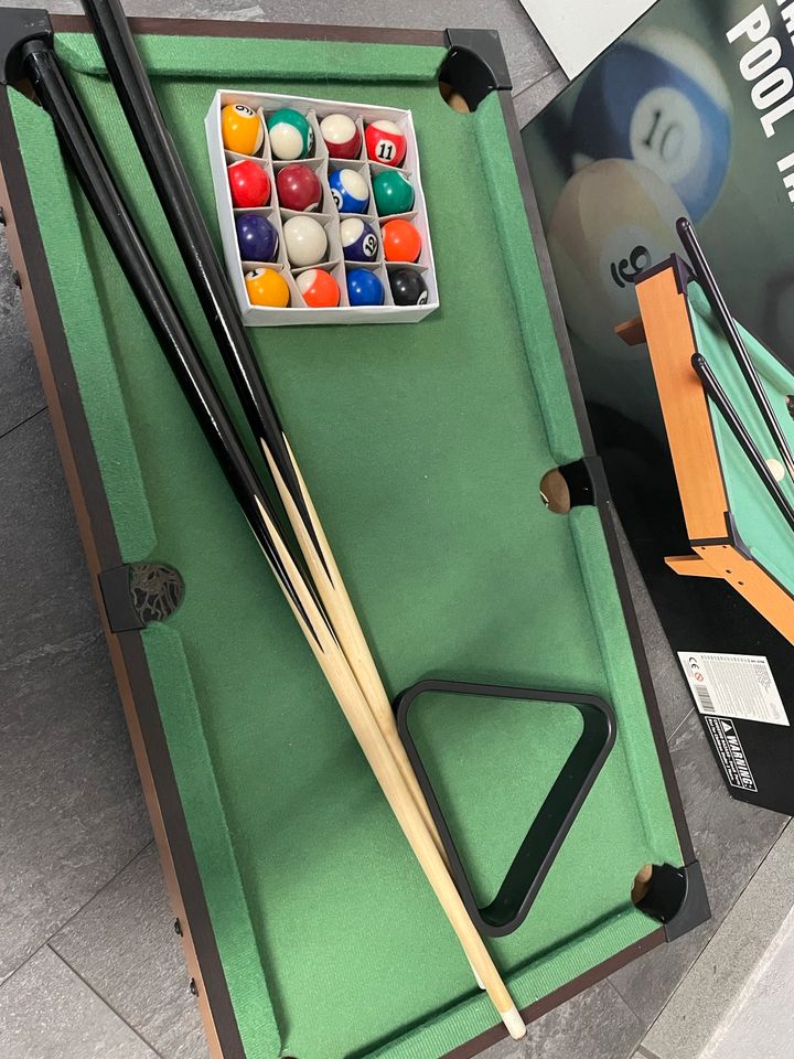 Tabletop Pool Table Billard Tisch für Kinder 69x37x17 in Ibbenbüren