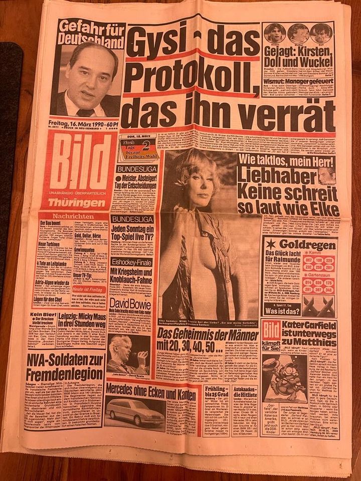 Tageszeitung alt - diverse Ausgaben - Bild Zeitung - Zeitungen in Ohrdruf